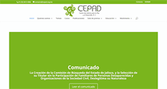 Desktop Screenshot of cepad.org.mx