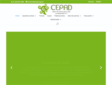 Tablet Screenshot of cepad.org.mx